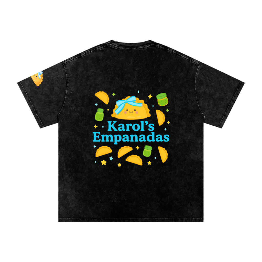 Empanada Snow Washed Oversized Cotton T-Shirt