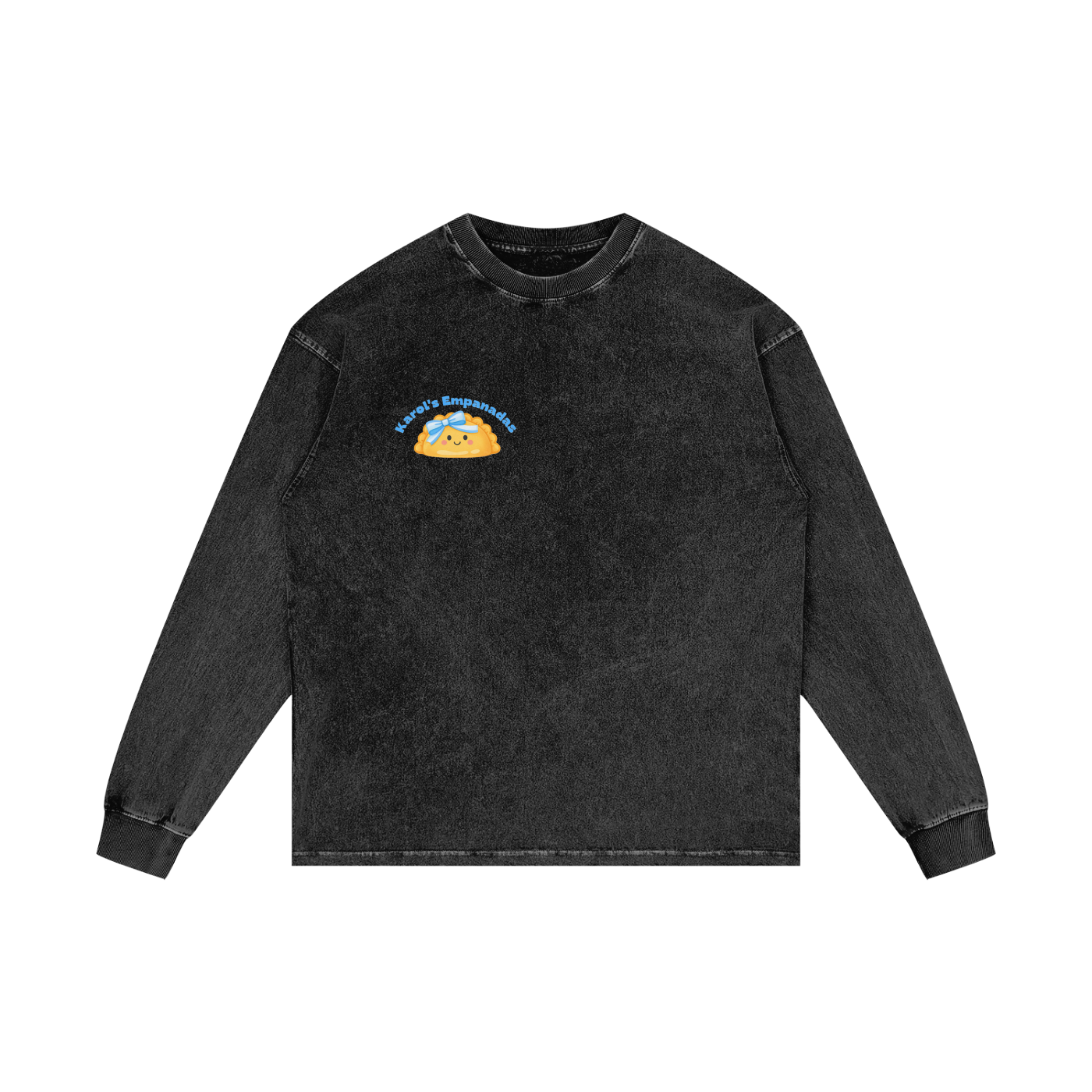Empanada Acid Wash Oversize Long Sleeve T-Shirt