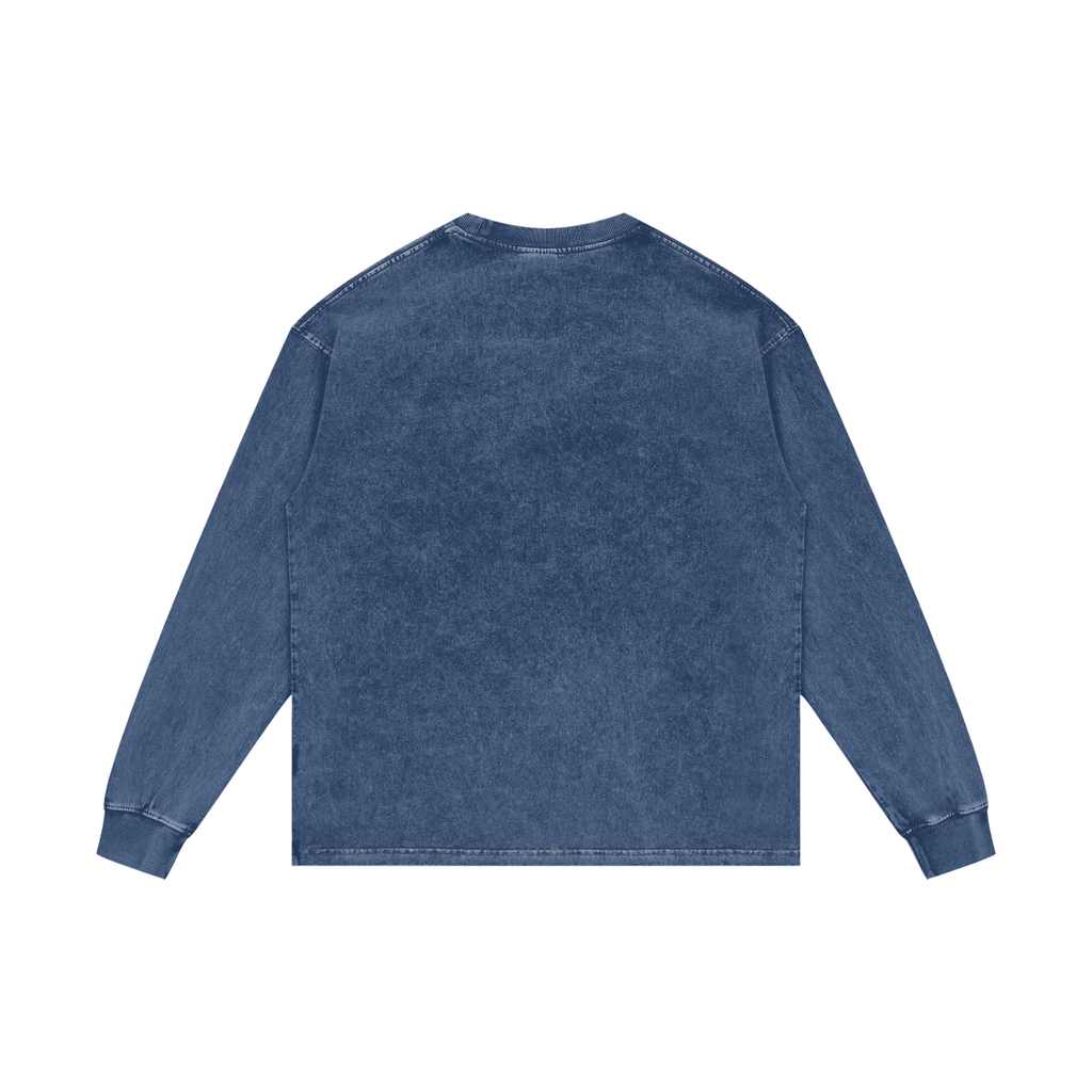 Empanada Acid Wash Oversize Long Sleeve T-Shirt