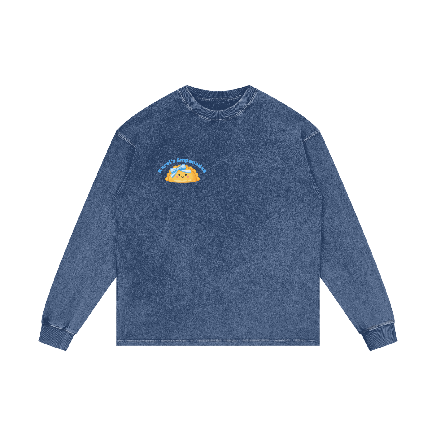 Empanada Acid Wash Oversize Long Sleeve T-Shirt