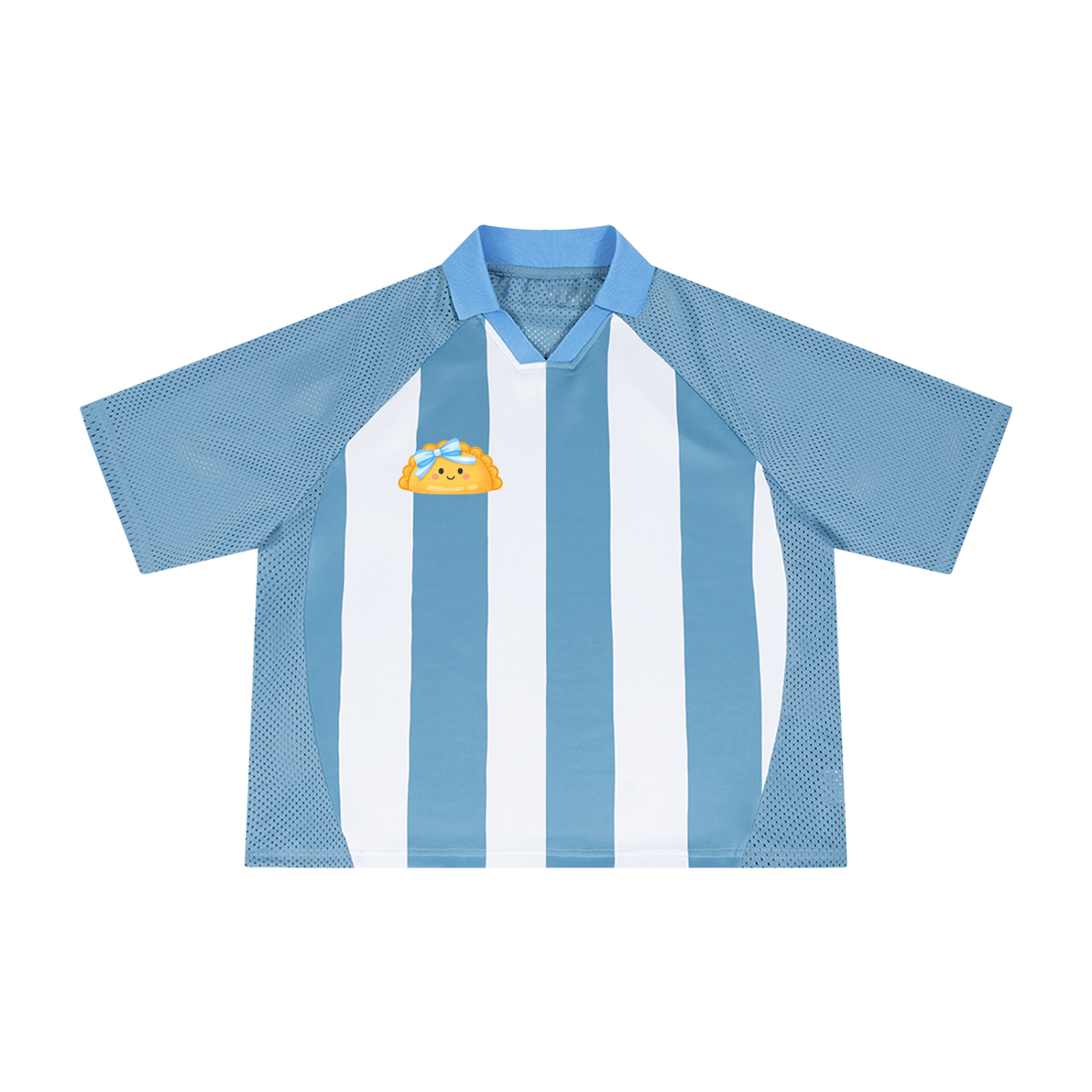 Empanada Unisex Striped Mesh Boxy Soccer Jersey