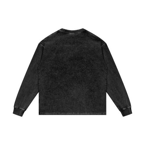 Empanada Acid Wash Oversize Long Sleeve T-Shirt
