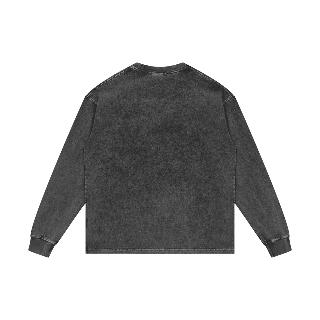 Empanada Acid Wash Oversize Long Sleeve T-Shirt